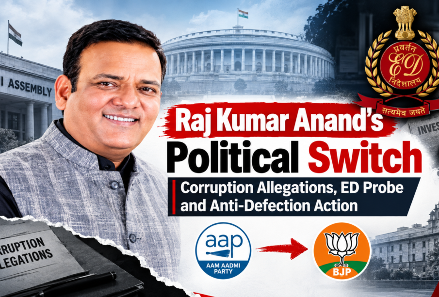 Patel Nagar’s Raj Kumar Anand’s Political Switch: Corruption Allegations, ED Probe and Anti-Defection Action